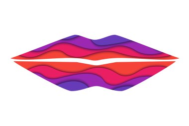 3d tarzı pembe dudakları