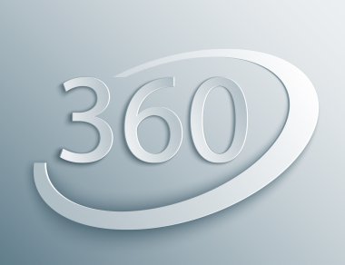 360 derece döndürme vektör