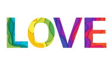 Aşk sözcük vektör