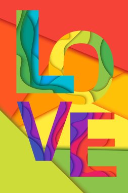Aşk sözcük vektör