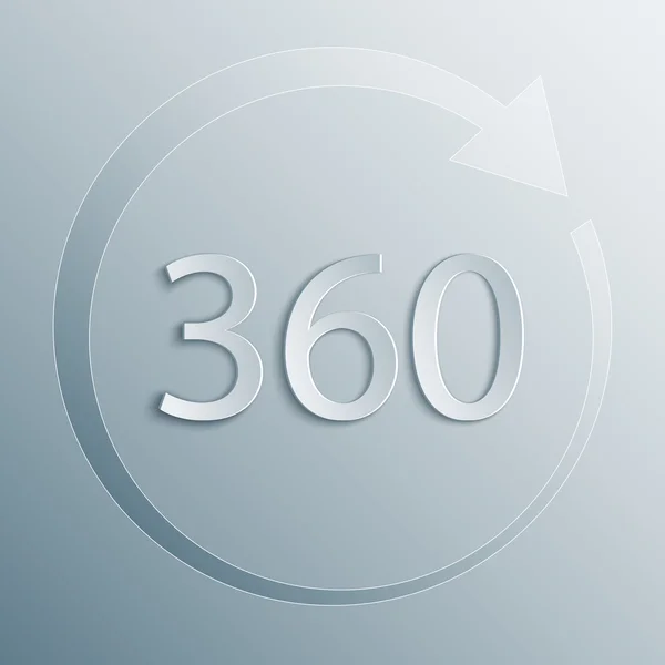 360 stopni obrotu wektor — Wektor stockowy
