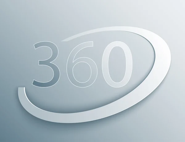 Vecteur de rotation 360 degrés — Image vectorielle