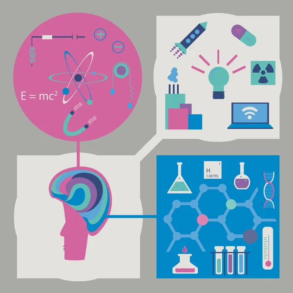 Conjunto de vectores para la ciencia — Vector de stock