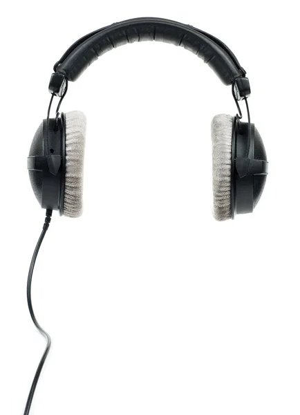 Black_headphones — Stockfoto