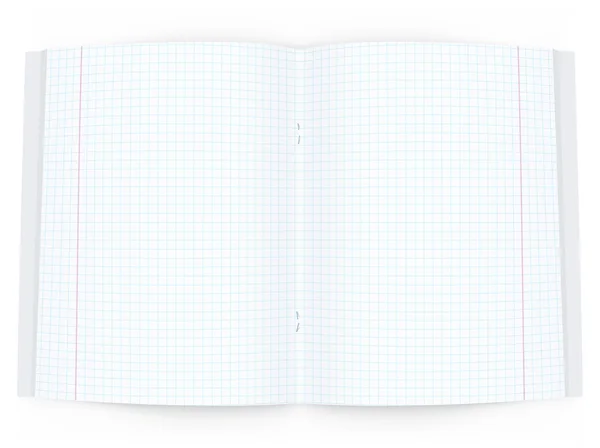 Ouvrir le livre de copie vectorielle sur fond blanc — Image vectorielle