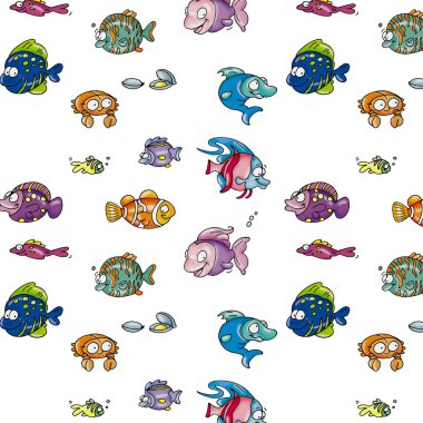 Uydurulmuş tasarım kartları için tekrarlanan hayvanlar ve maskotlarla illüstrasyon