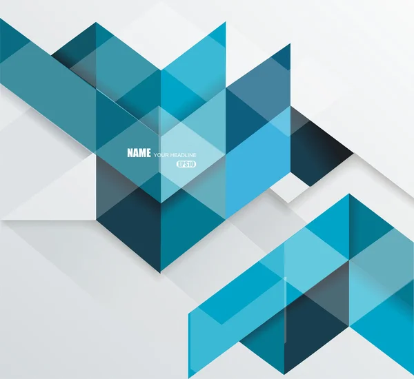 Blauwe geometrische abstracte lijnen structuur. Vectorillustratie — Stockvector