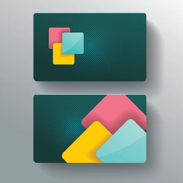 Επαγγελματική κάρτα πρότυπο, μπλε διάνυσμα σχεδιαστικού — Διανυσματικό Αρχείο