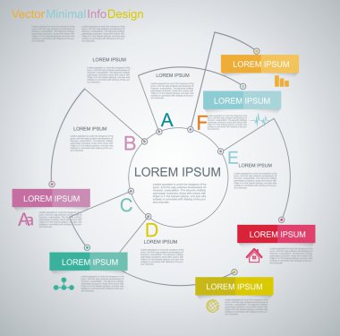 çok az zaman çizelgesi Infographic tasarım. 