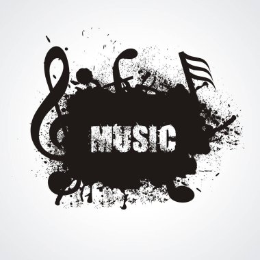 Müzik notaları, klasik soyut müzik arkaplanı.