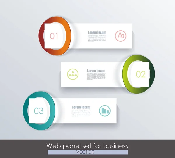 Bannières Business Design Template Option Peut Être Utilisé Pour Les — Image vectorielle