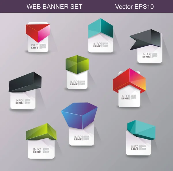 Web Panel Design Can Used Online Services Website Applications — 图库矢量图片