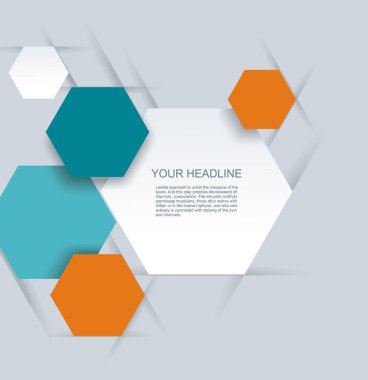 Vektör Tasarımı - Altıgen makro Arkaplan.