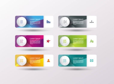 İş Tasarım Şablonu Seçenek pankartları. Adım çizgileri, sayı seviyeleri, zaman çizelgesi, diyagram, web tasarımı için kullanılabilir. 