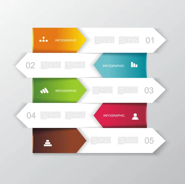 Geometrisches Timeline Infografik Design Zur Illustration Neuer Technologien Marketing Präsentation — Stockvektor