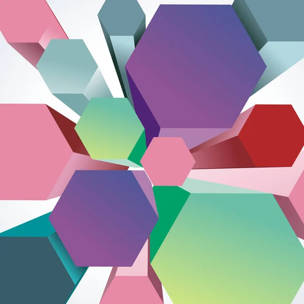 Abstracte Achtergrond Met Blokjes Rhombus Vectorillustratie — Stockvector