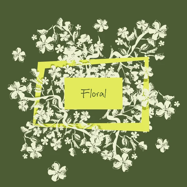 Fundo Floral Pode Ser Usado Para Papel Parede Cartão Postal —  Vetores de Stock