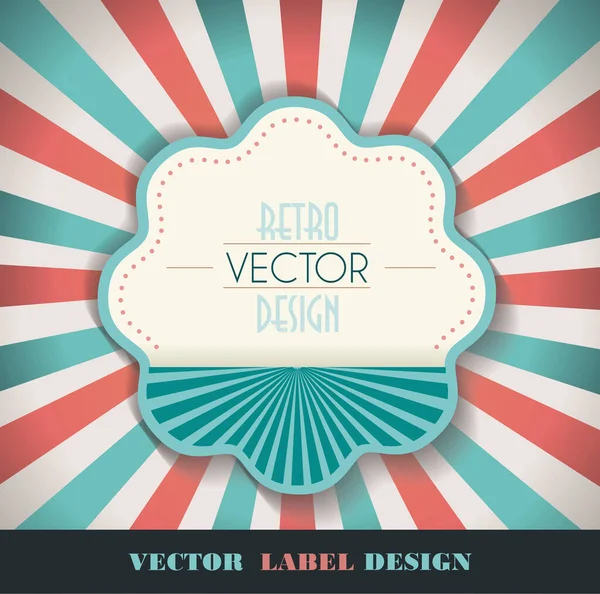 Vektorové Znamení Design Vinobraní Vybledlé Pozadí — Stockový vektor