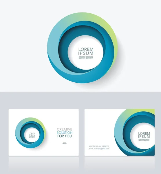 Business Cards Design Vector Template Layout — Stock Vector