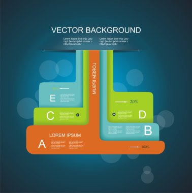 Modern minimalist bilgi grafikleri afişi. Vektör illüstrasyonu 