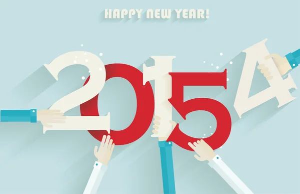 Bonne année 2015 design de carte de vœux créatif — Image vectorielle