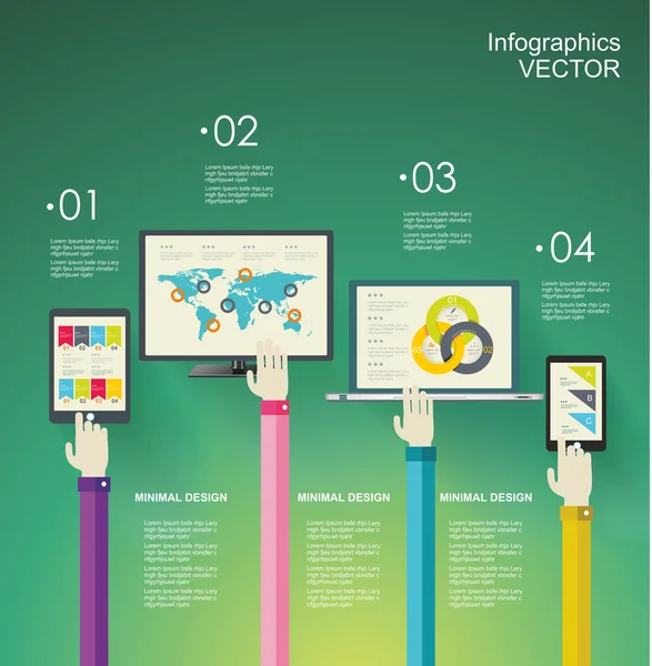 Design piatto icone di illustrazione vettoriale moderno impostato per applicazioni mobili — Vettoriale Stock