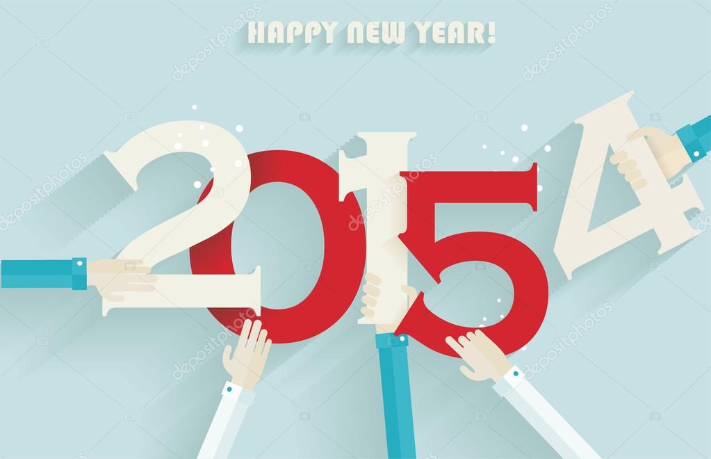 Bonne Annee 15 Design De Carte De Vœux Creatif Image Vectorielle Par Success Er C Illustration