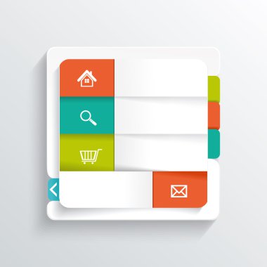 Modern tasarım şablonu. İçin Infographics, Web sitesi l kullanılabilir