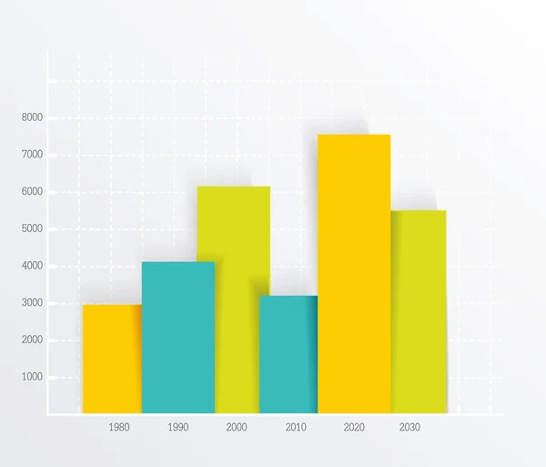 Set di infografiche moderne. Schema e disegno della linea temporale — Vettoriale Stock