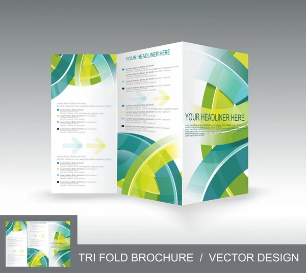 Brochure template design — Stock Vector