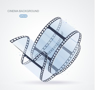 Fotoğraf veya video beyaz üzerinde kayıt için bükülmüş film