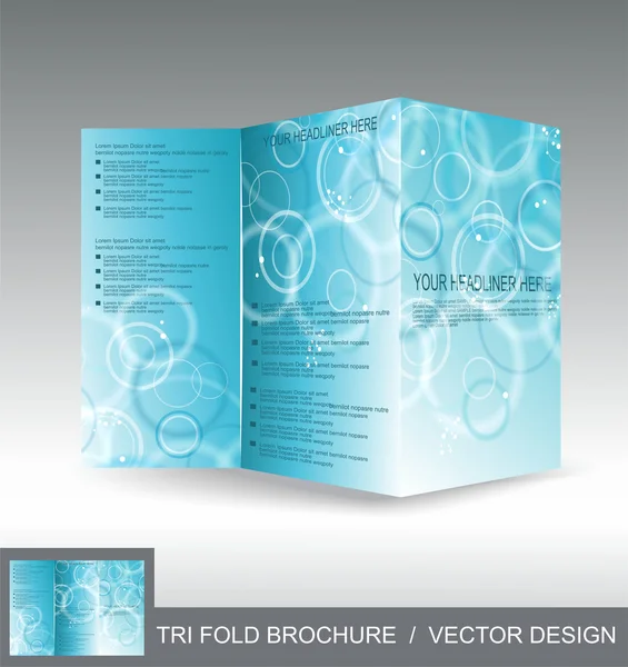 Diseño de plantilla de folleto vectorial — Vector de stock