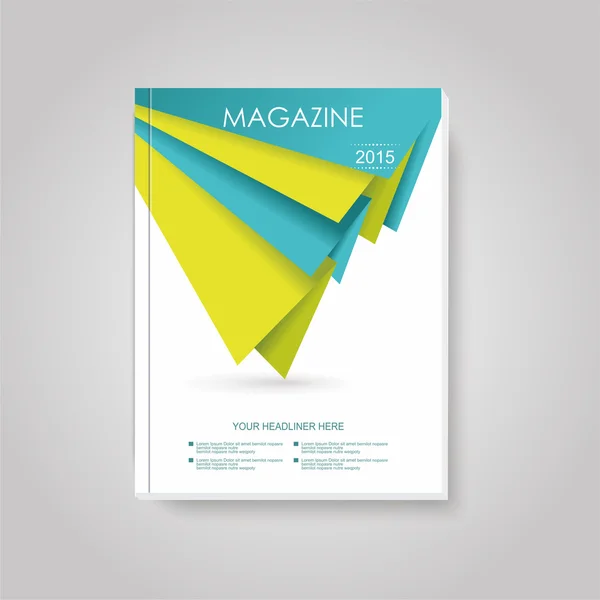 Geometrik tasarım vektör iş broşür, dergi, afiş — Stok Vektör