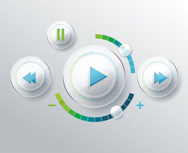 Light Web Elements: Buttons, Switchers, Player, Audio