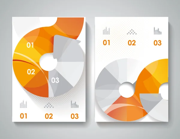 Brochureontwerp met pijlen elementen. — Stockvector