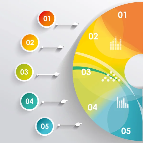 Schema infografico 3D — Vettoriale Stock