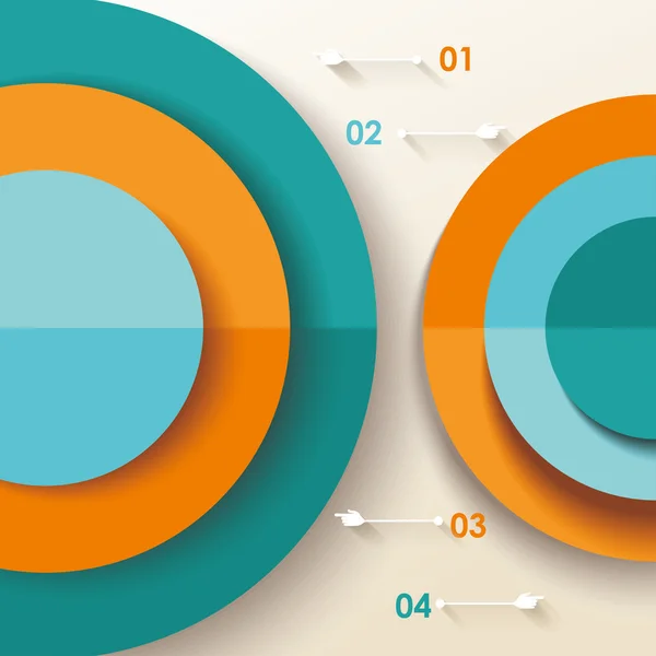 Diagrama do Infográfico 3D — Vetor de Stock