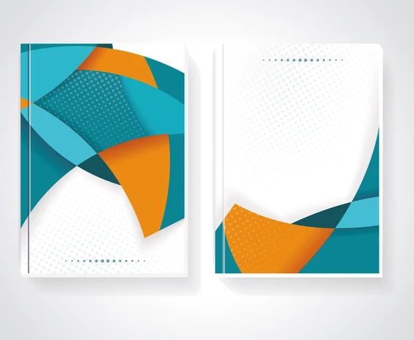 Brochuras de negócios de design geométrico —  Vetores de Stock