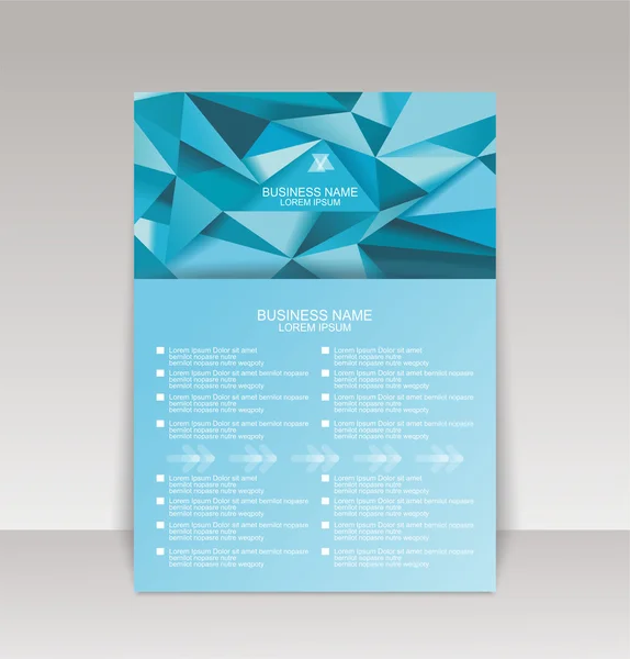 Brochure cover ontwerp vector sjabloon — Stockvector