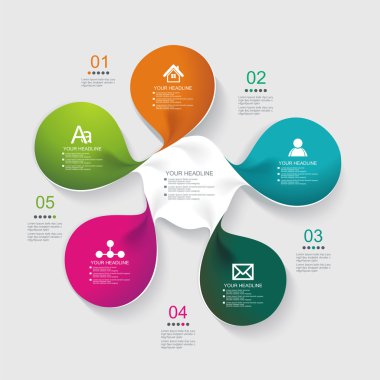 Web sayfası tasarımı modern spiral Banner üzerinden. 