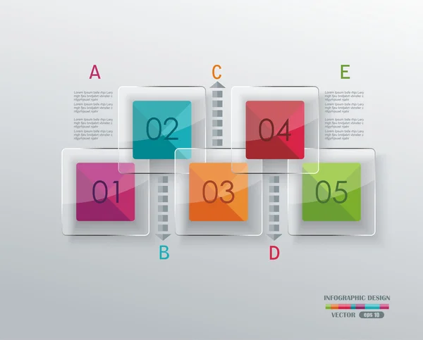 Modern minimalist infographics afiş. — Stok Vektör