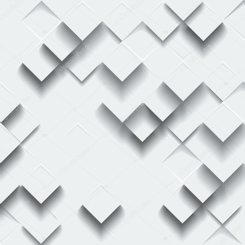 Vector Abstract geometric shape from gray cubes.