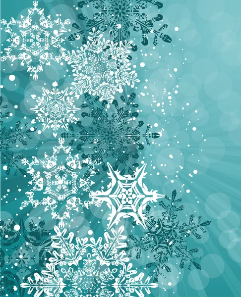 Blau Winter abstrakt Weihnachten background.Vektor Illustration. — Stockvektor