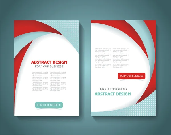 Abstracte Brochure Flyer design met kleur papier lagen — Stockvector