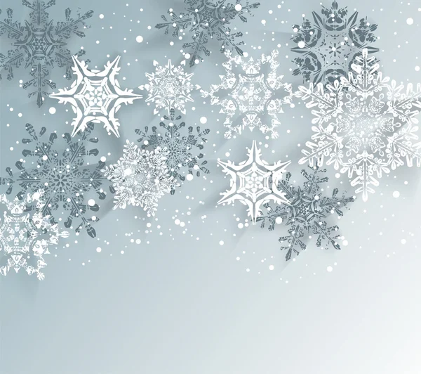 Silber Winter abstrakt Weihnachten background.vector Illustration. — Stockvektor