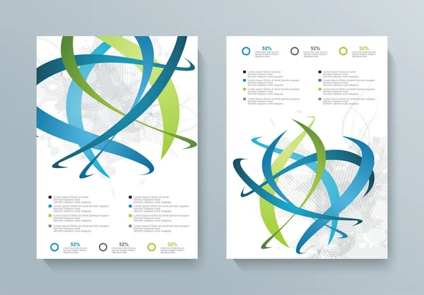 Zakelijke brochure flyer ontwerp template — Stockvector