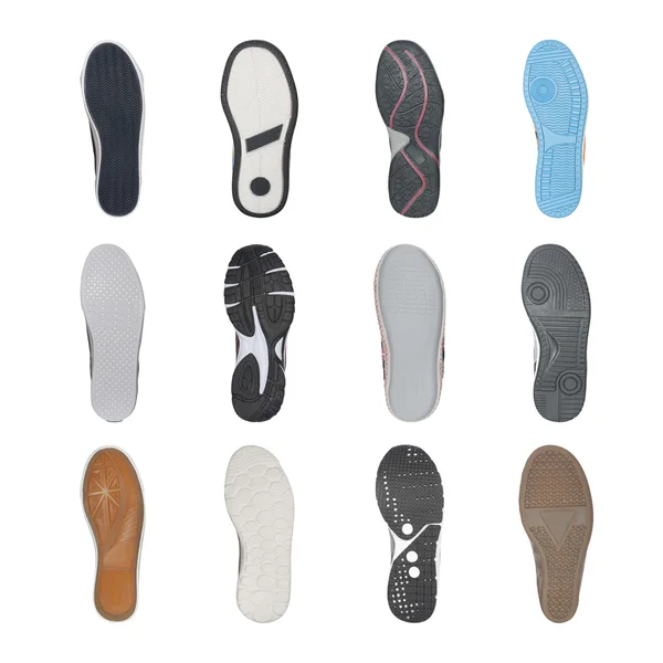 Set of various shoe soles — Stock Photo, Image