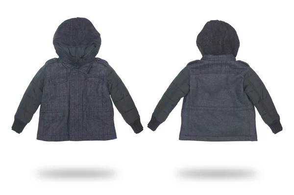 Сіра дитяча куртка ізольована — стокове фото