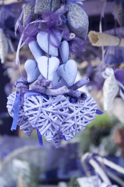 güzel kokulu lavanta torbaları ile dekorasyon