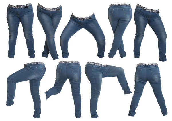 Jeans for thick woman — Stock Photo, Image